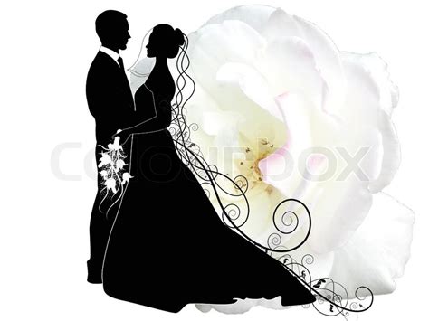Weitere ideen zu scherenschnitt, schattenbilder, silhouette. Hochzeitspaar | Vektorgrafik | Colourbox