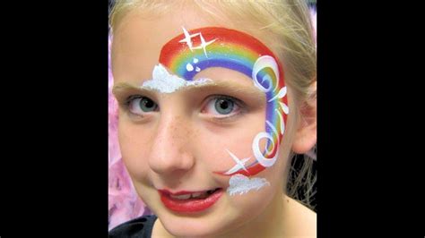Super Quick Rainbow Face Painting Youtube