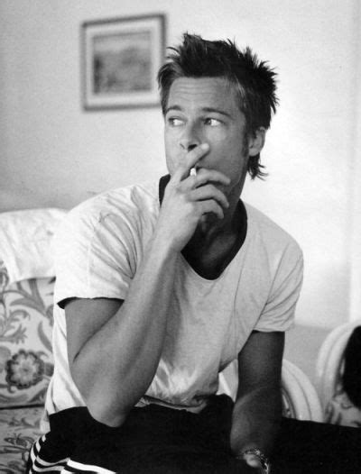 Young photos of brad pitt. Brad PItt looking hot even with a partial mullet (With ...