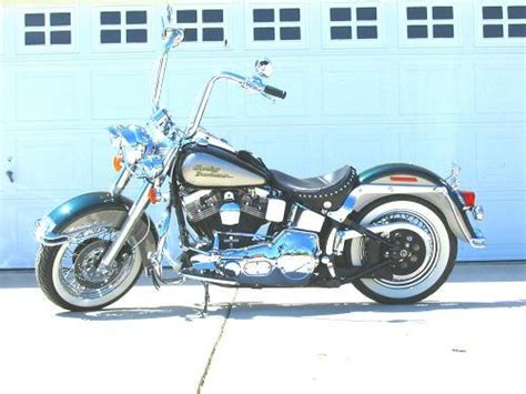 Green street legal title status air cooled/carbureted. 1996 Harley-Davidson® FLSTN Heritage Softail® Nostalgia ...