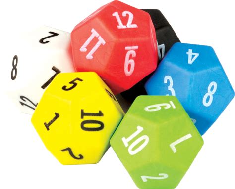 12 Sided Dice 6 Pack Tcr20806 Teacher Created Resources
