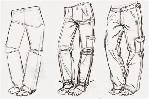 Pants Drawing Reference And Sketches For Artists