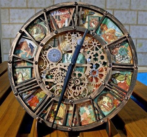 Nice Things By Marta Cool Clocks Steampunk Clock Vintage Industrial