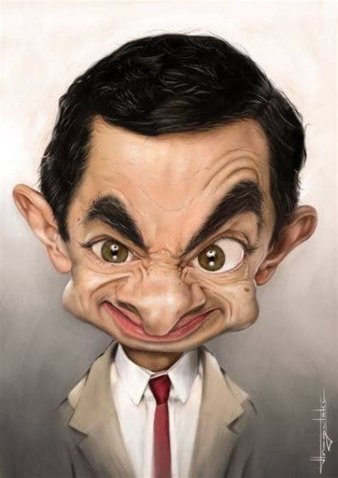Mr Bean Karikatuur Grappige Karikaturen Spotprent