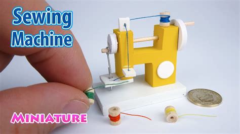 Diy Realistic Miniature Sewing Machine Dollhouse No Polymer Clay