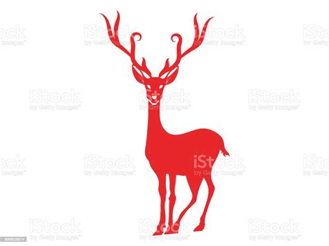 Image Of Christmas Reindeer Stock Illustration Download Image Now