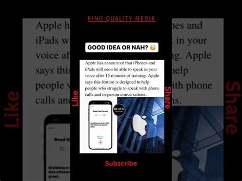 Apple Will Soon Speak In Your Voice IPhone Apple News Technology