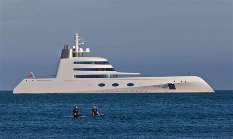 motor yacht a designed by philippe starck and owned by russian billionaire andrey melnichenko