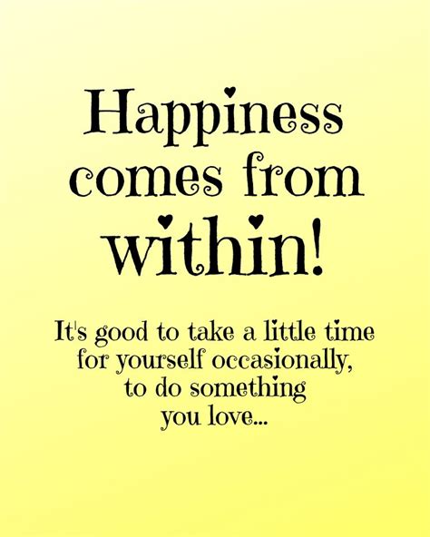 Motivational Printable Quote Happiness Comes From Within
