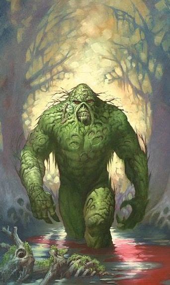Swamp Thing Swamp Creature Artwork Dc Comics Art
