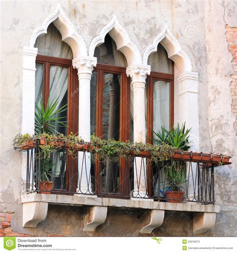 Detail Of Venetian Architecture Venice Italy Stock Image