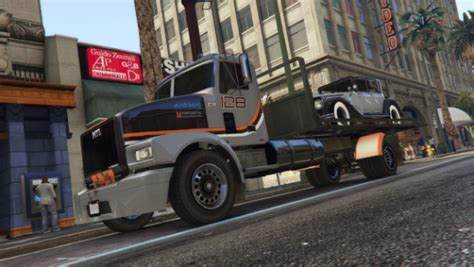 Скачать Grand Theft Auto 5 Mtl Flatbed Tow Truck Геймплей