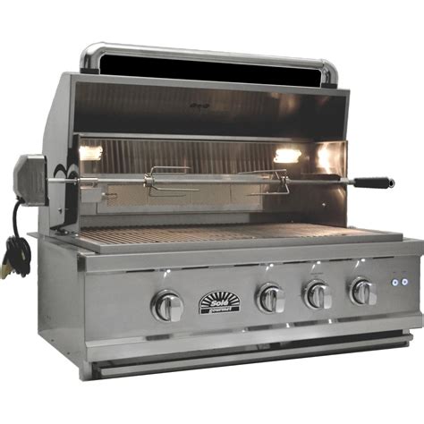 Sole Luxury 30 Inch Built In Natural Gas Grill With Rotisserie Bbq Guys