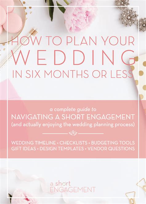 How To Plan Your Wedding In Six Months Or Less Quick Wedding Guide