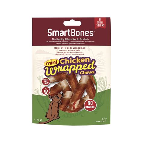 Smartbones Chicken Wrapped Mini Sticks 9 Pack Natural Dog Treats