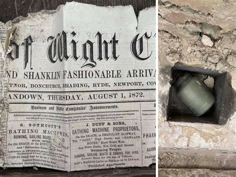 150 Year Old Time Capsule Unearthed In Sandown Isle Of Wight Radio