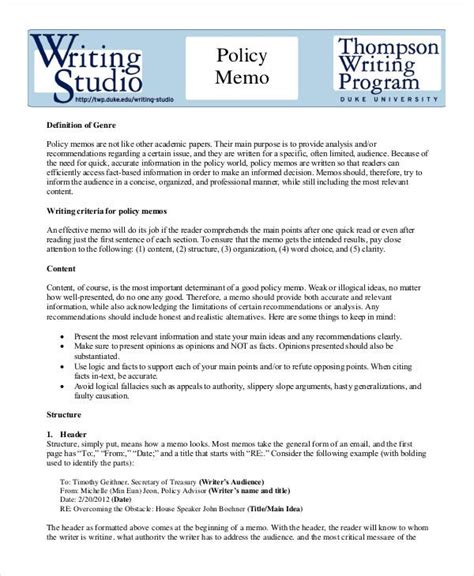 Memo Format 15 Free Word Pdf Documents Download Free