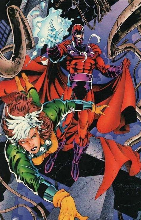 Age Of Apocalypse Magneto And Rogue Art By Salvador Larocca Comic