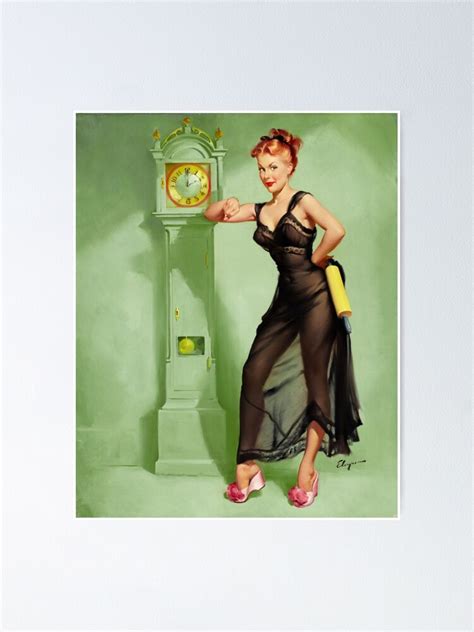 Pin Up Girl Elvgren Vintage Poster Von Pin Up Girl Redbubble