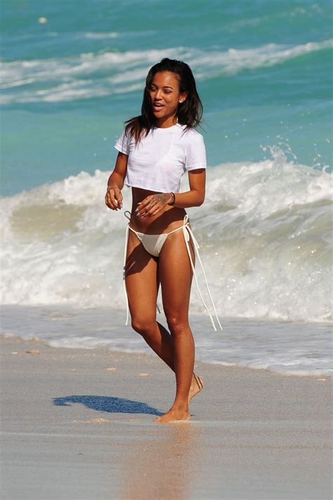 Karrueche Tran Bikini Pictures At A Beach In Miami December Celebmafia