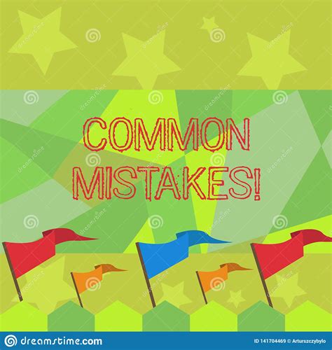 Conceptual Hand Writing Showing Common Mistakes. Business Photo Text Lot Of Showing Do Same ...