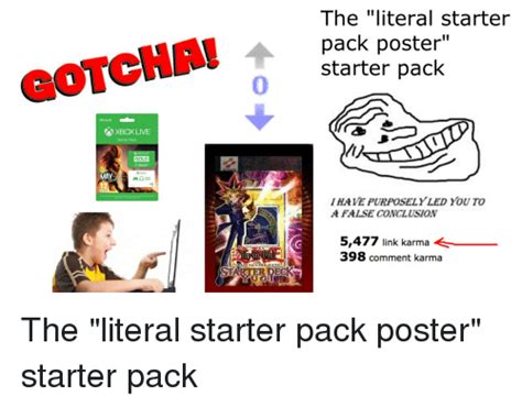 Xbox Live Gold Maxi The Literal Starter Pack Poster Starter Pack I Have