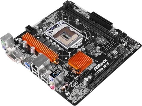 Asrock H110m Hds Lga 1151 Micro Atx Intel Motherboard