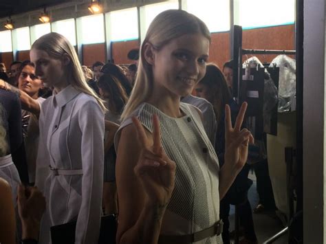 Abbey Lee Kershaw Makes Surprise Appearance At Hugo Boss Show The