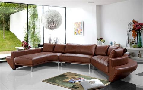 Curved Leather Couches Ideas On Foter