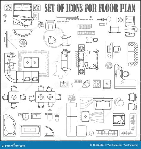 Furniture Icons For Floor Plans