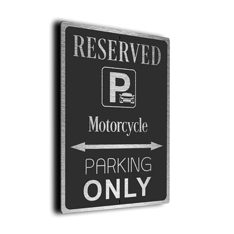 Motorcycle Parking Only Sign Motorcycle Parking Only Sign For Garge