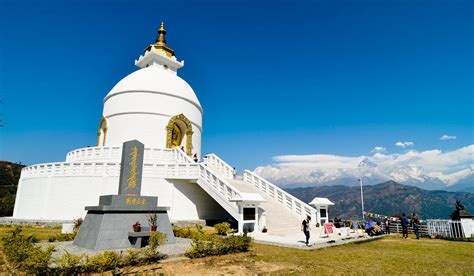 Pokhara Shanti Stupa Land Nepal