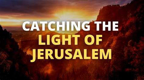 Catching The Light Of Jerusalem Ateret Cohanim