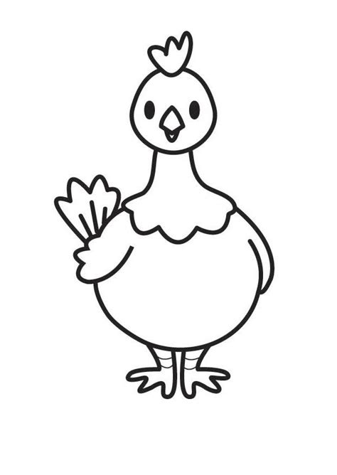 Dibujo Para Colorear Pollo Dibujos Para Imprimir Gratis Img 18371