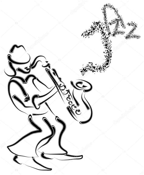You can look up all the. Vetor estilizado saxofone e músico imagem vetorial de ...