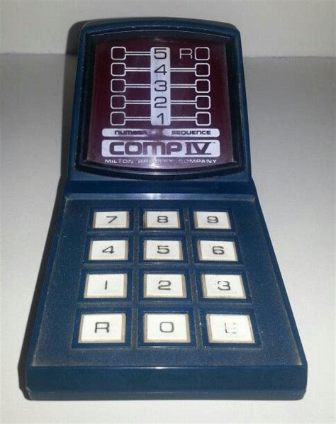 Milton Bradley Comp Iv Handheld Electronic Game Its In Rough Shape