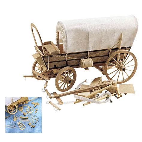 Covered Wagon Wooden Model Kit Wooden Model Kits Toy Wagon