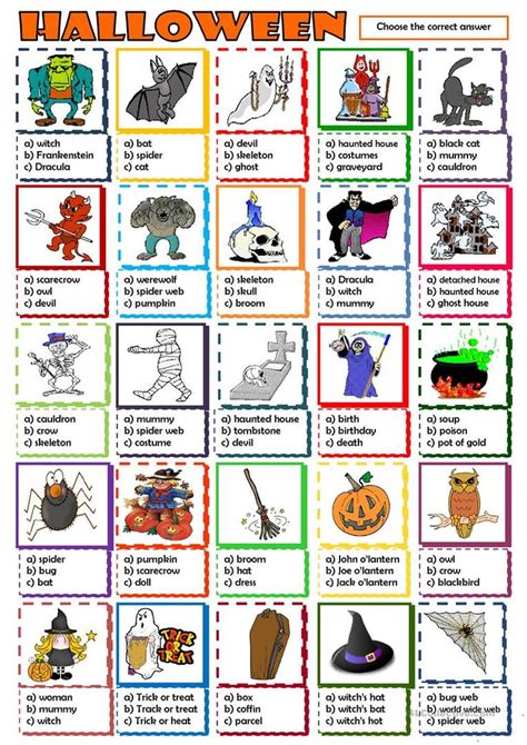 An Image Of Halloween Words And Pictures