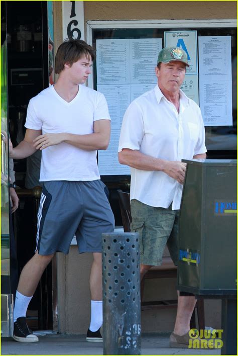 Patrick Schwarzenegger Lunch With Dad Photo 2624017 Arnold