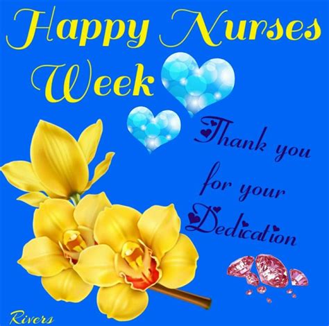 Happy Nurses Week Thank You For Your Dedication 🏩 Happy Nurses Week