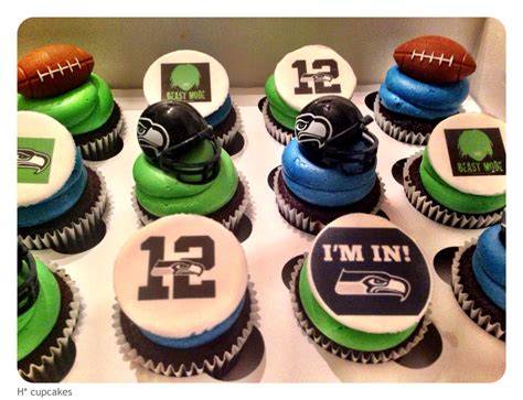 Football cupcakes seahawks cupcakes | Football cupcakes, Cupcakes, Seahawks cupcakes