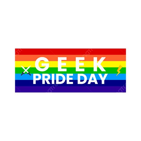 Geek Clipart Transparent Png Hd Colorful Geek Pride Day Design Vector