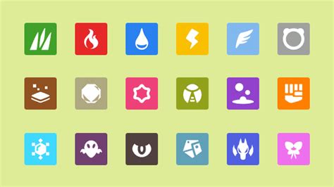 Pokemon Type Icons