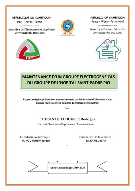 Contrat De Maintenance Pour Une Centrale Groupes Electrogenes