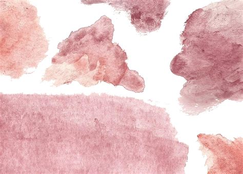 Watercolor Clipart Splashes Maroon Hand Painted Textures Etsy