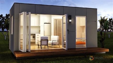 Tow trucks cost $110 an hour & have a 6m tray to carry deck sections, which stack on top. Novadeko Modular 218 Sq. Ft. Modern Tiny Home