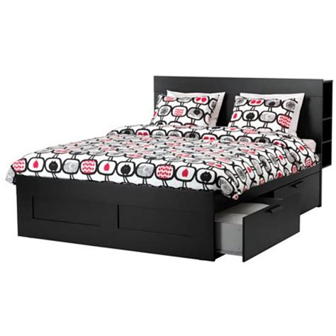 Many of our full beds also have beautiful headboards, which add a distinctive and personal touch to the bedroom. Ikea Full size Bed frame with storage & headboard, black, Luröy , 18386.82920.22 - Walmart.com ...