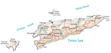 Map Of East Timor Gis Geography
