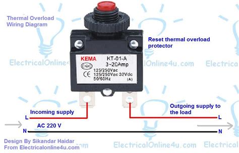 How To Wire Reset Thermal Overload Protector Electrical Online 4u