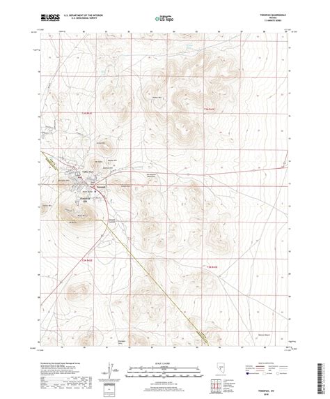 Mytopo Tonopah Nevada Usgs Quad Topo Map